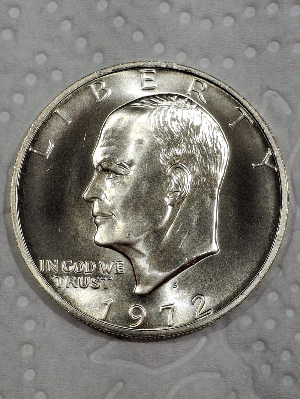 1972 San Francisco Minted Eisenhower Dollar Coin